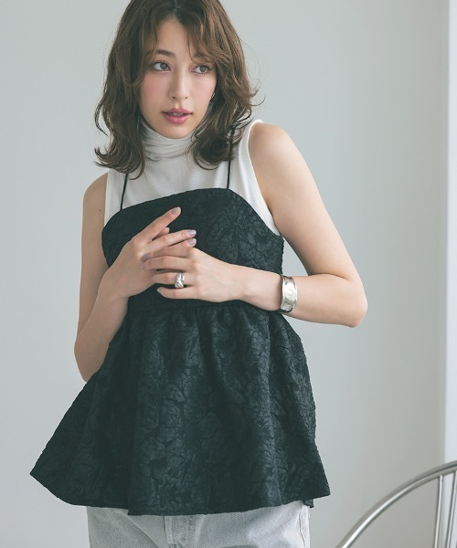 DONOBAN（ドノバン）の「UVボトルネックタンクトップ（タンクトップ・レディース・ミント/ネイビー/オフホワイト/ブラック・LL/M/L）」の10枚目の写真