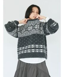 Ungrid（アングリッド）の「【WEB限定】ノルディック柄ニット（ニット/セーター）」