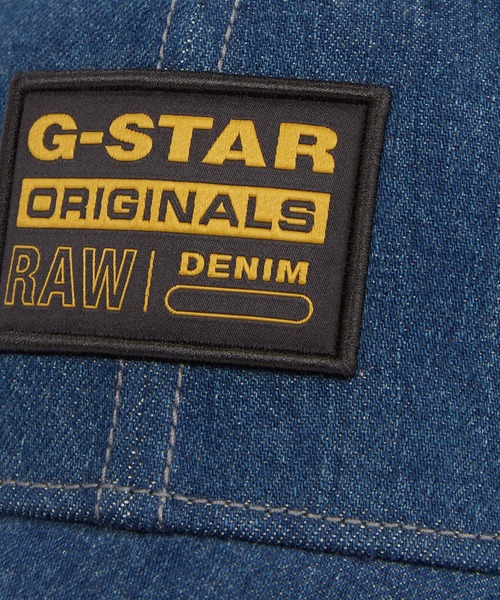G-STAR(ジースター)の「DENIM EMBRO BASEBALL TRUCKER CAP/メッシュキャップ/デニムベースボールキャップ(キャップ・メンズ・ダークインディゴブルー・ONE SIZE)」の3枚目の写真