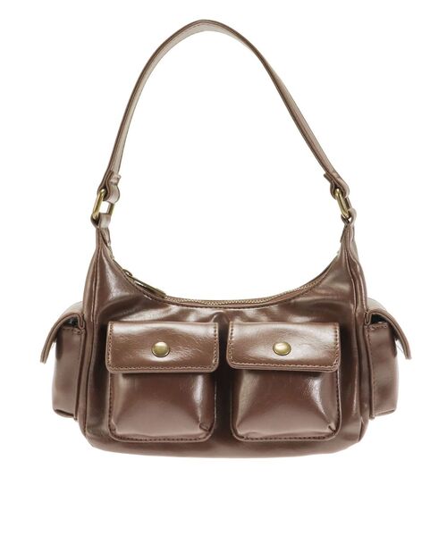 Ungrid（アングリッド）の「ポケットデザインハンドバッグ（ハンドバッグ・レディース・ブラウン/ブラック・FREE）」の10枚目の写真