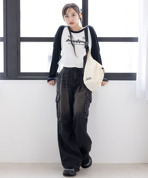 repipi armario（レピピ アルマリオ）の「GAMEラグランTシャツ（Tシャツ/カットソー・キッズ・ピンク/ホワイト/サックスブルー/ブラック・LARGE/MEDIUM/SMALL）」の14枚目の写真