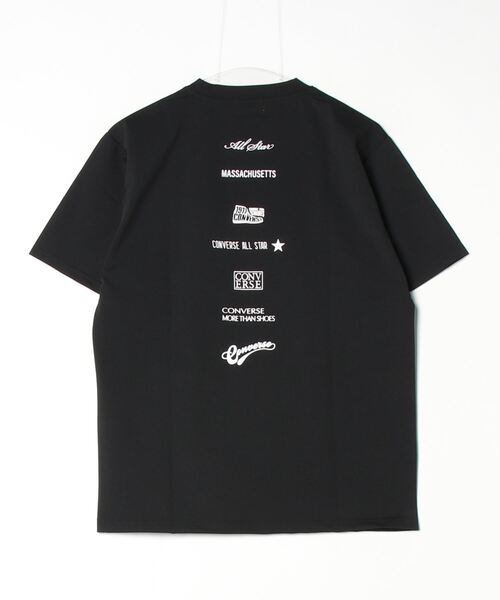 CONVERSE（コンバース）の「CONVERSE 接触冷感DRYプリントSHORT SLEEVE T-SHIRT（Tシャツ/カットソー・メンズ・ブラック/ホワイト・M/L/XL）」の12枚目の写真