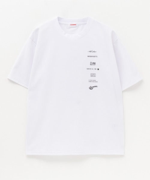 CONVERSE（コンバース）の「CONVERSE 接触冷感DRYプリントSHORT SLEEVE T-SHIRT（Tシャツ/カットソー・メンズ・ブラック/ホワイト・M/L/XL）」の6枚目の写真