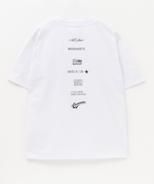CONVERSE（コンバース）の「CONVERSE 接触冷感DRYプリントSHORT SLEEVE T-SHIRT（Tシャツ/カットソー・メンズ・ブラック/ホワイト・M/L/XL）」の7枚目の写真