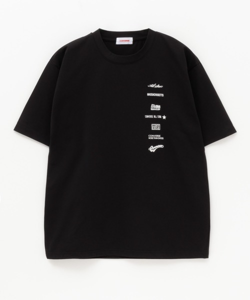 CONVERSE（コンバース）の「CONVERSE 接触冷感DRYプリントSHORT SLEEVE T-SHIRT（Tシャツ/カットソー・メンズ・ブラック/ホワイト・M/L/XL）」の9枚目の写真