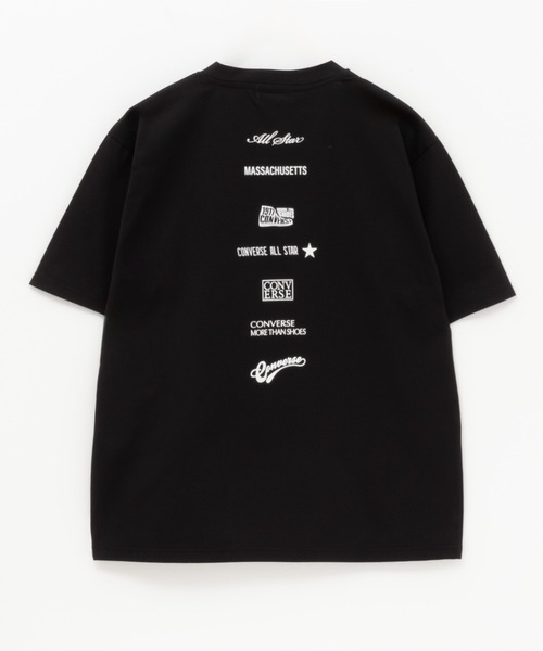 CONVERSE（コンバース）の「CONVERSE 接触冷感DRYプリントSHORT SLEEVE T-SHIRT（Tシャツ/カットソー・メンズ・ブラック/ホワイト・M/L/XL）」の10枚目の写真