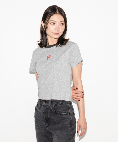Levi's(リーバイス)の「Levi's/リーバイス エッセンシャル SPORTY Tシャツ グレー MINI FLAG(Tシャツ/カットソー・レディース・グレー・XS/S/M)」の14枚目の写真