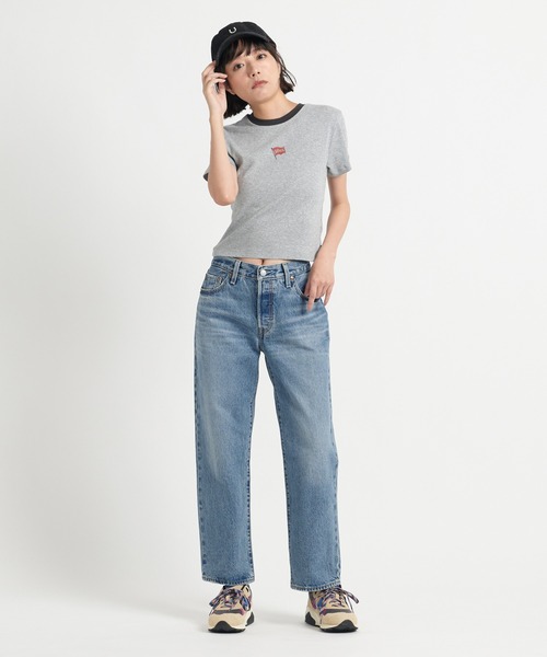 Levi's(リーバイス)の「Levi's/リーバイス エッセンシャル SPORTY Tシャツ グレー MINI FLAG(Tシャツ/カットソー・レディース・グレー・XS/S/M)」の18枚目の写真