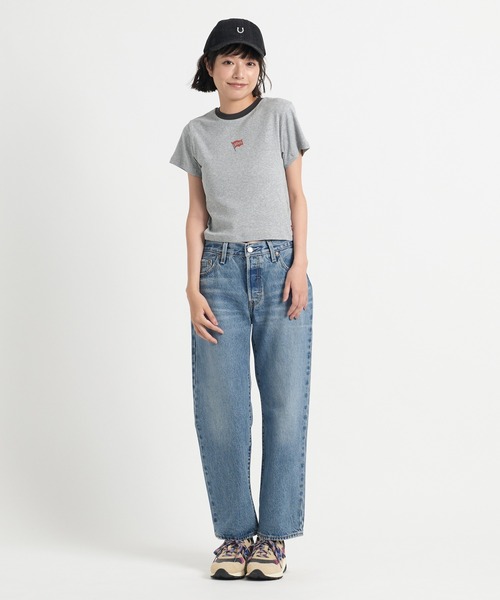 Levi's(リーバイス)の「Levi's/リーバイス エッセンシャル SPORTY Tシャツ グレー MINI FLAG(Tシャツ/カットソー・レディース・グレー・XS/S/M)」の19枚目の写真