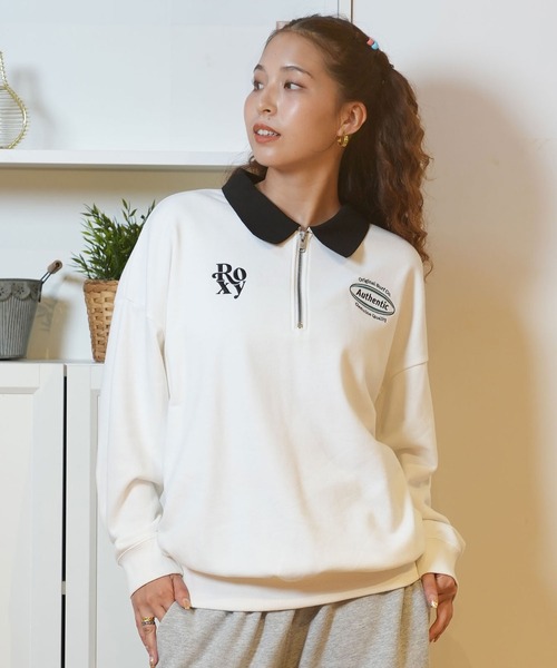 【セール】ROXY/ロキシー スウェット ハーフジップ RZP244031（スウェット）｜ROXY（ロキシー）