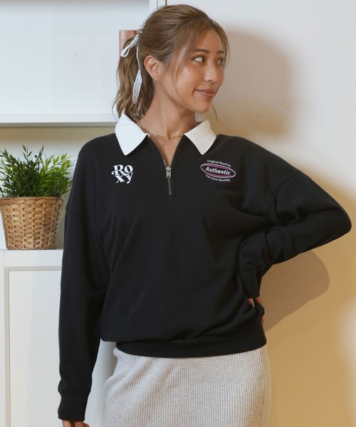 【セール】ROXY/ロキシー スウェット ハーフジップ RZP244031（スウェット）｜ROXY（ロキシー）