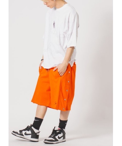 RE730（アールイーセブンサーティー）の「RE730  サイドスナップジムショーツ（その他パンツ・メンズ・オレンジ/ブルー/ライトグレー/ブラック・LARGE/MEDIUM/SMALL）」の12枚目の写真