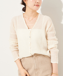 《追加》LES ATELIERS FRANCAIS DE CONFECTION 別注 Vネック ブラウス