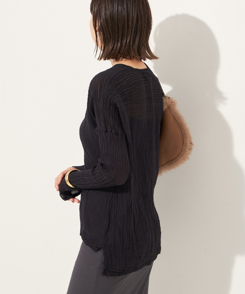 plage 別注　アトリエフランセ Vネックブラウス 追加》LES ATELIERS FRANCAIS DE CONFECTION 別注 Vネック