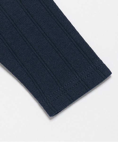 petit main（プティマイン）の「【オーガニック】モチーフ刺繍2WAYオール（ロンパース・キッズ・ネイビー/ライトグレー/アイボリー・50-70cm）」の9枚目の写真