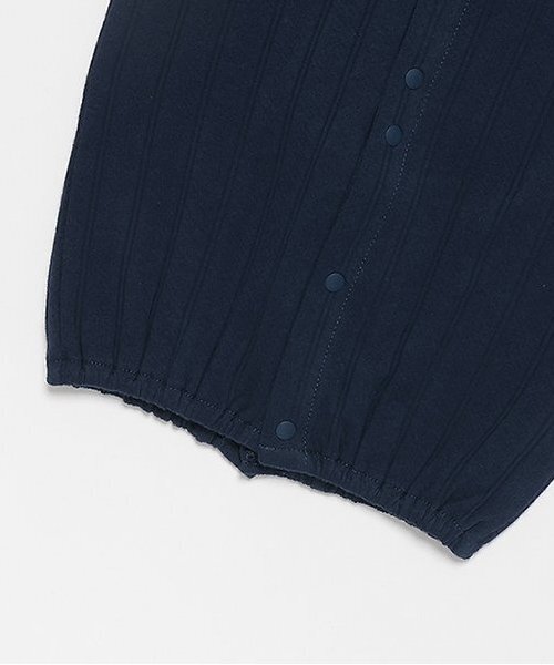 petit main（プティマイン）の「【オーガニック】モチーフ刺繍2WAYオール（ロンパース・キッズ・ネイビー/ライトグレー/アイボリー・50-70cm）」の8枚目の写真