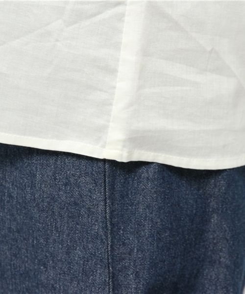 earth music&ecology（アースミュージックアンドエコロジー）の「2枚衿レース刺繍ブラウス（シャツ/ブラウス・レディース・アイボリー/ピンクベージュ/ネイビー・SMALL/MEDIUM）」の9枚目の写真