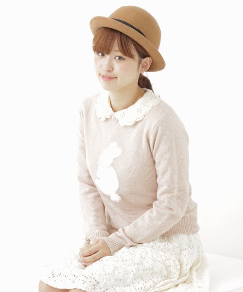 earth music&ecology（アースミュージックアンドエコロジー）の「2枚衿レース刺繍ブラウス（シャツ/ブラウス・レディース・アイボリー/ピンクベージュ/ネイビー・SMALL/MEDIUM）」の12枚目の写真