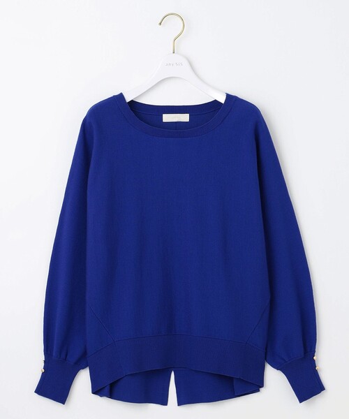 ANY SIS（エニィスィス）の「【CICA加工・選べる9色展開】クルーネックバックスリット ニット（ニット/セーター・レディース・アイボリー系/レッド系/ブラック系/イエロー系/ブルー系/ピンク系/グリーン系/ライラック系/オレンジ系・4）」の11枚目の写真