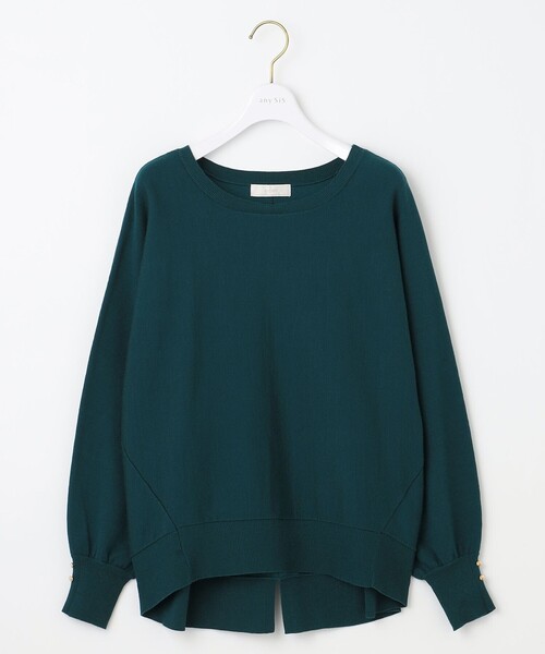 ANY SIS（エニィスィス）の「【CICA加工・選べる9色展開】クルーネックバックスリット ニット（ニット/セーター・レディース・アイボリー系/レッド系/ブラック系/イエロー系/ブルー系/ピンク系/グリーン系/ライラック系/オレンジ系・4）」の15枚目の写真