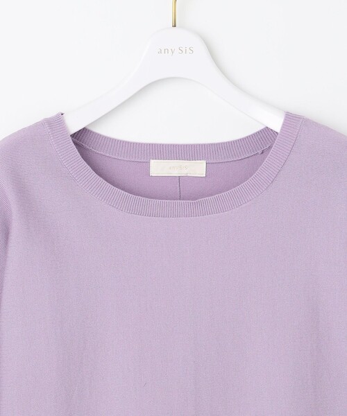 ANY SIS（エニィスィス）の「【CICA加工・選べる9色展開】クルーネックバックスリット ニット（ニット/セーター・レディース・アイボリー系/レッド系/ブラック系/イエロー系/ブルー系/ピンク系/グリーン系/ライラック系/オレンジ系・4）」の17枚目の写真