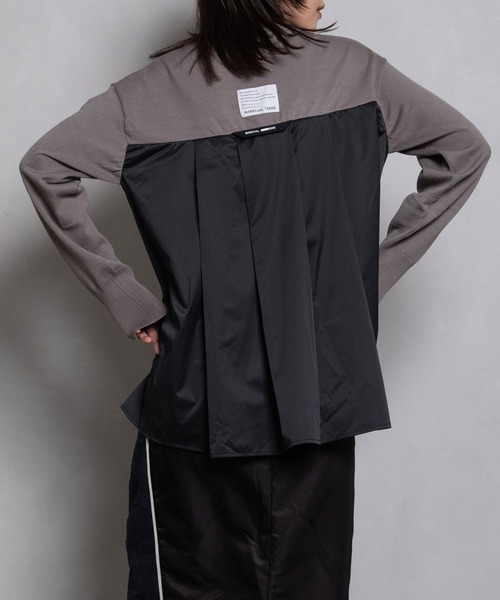 MARECHAL TERRE（マルシャルテル）の「フェザーロゴニットプルオーバー（ニット/セーター・レディース・ネイビー/オフホワイト/ブラック系/グレー系・MEDIUM）」の12枚目の写真