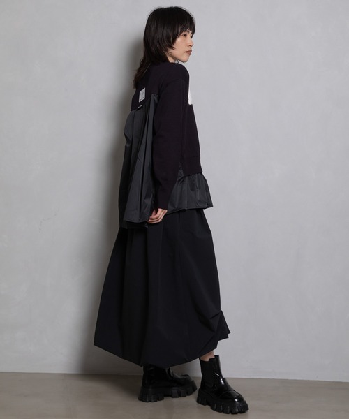 MARECHAL TERRE（マルシャルテル）の「フェザーロゴニットプルオーバー（ニット/セーター・レディース・ネイビー/オフホワイト/ブラック系/グレー系・MEDIUM）」の21枚目の写真