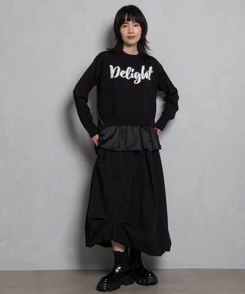 MARECHAL TERRE（マルシャルテル）の「フェザーロゴニットプルオーバー（ニット/セーター・レディース・ネイビー/オフホワイト/ブラック系/グレー系・MEDIUM）」の22枚目の写真