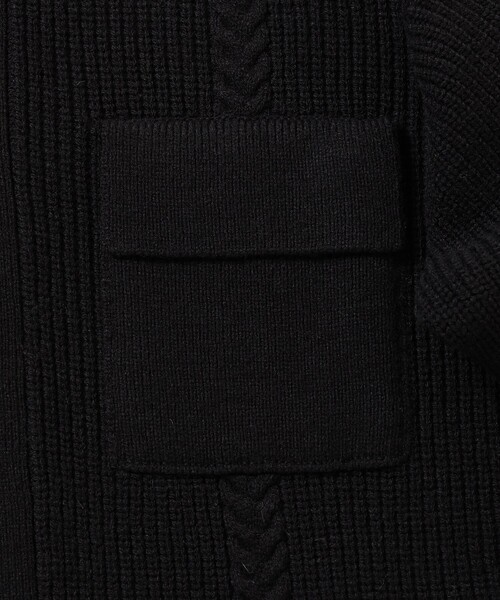 B:MING by BEAMS（ビーミングバイビームス）の「7ゲージ ケーブル ニット ジャケット（ニット/セーター・メンズ・ブラウン系その他3/ブラック・X-LARGE/LARGE/MEDIUM/SMALL）」の11枚目の写真