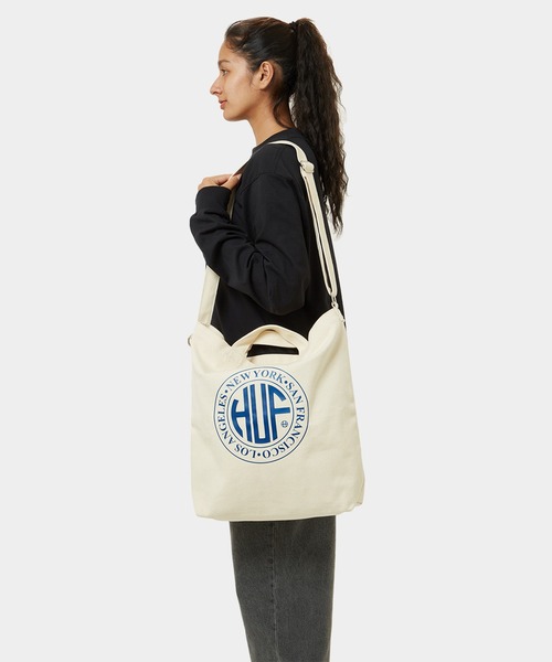 HUF（ハフ）の「REGIONAL 2WAY TOTE BAG（トートバッグ・メンズ・ブラック/ナチュラル・O/S）」の14枚目の写真