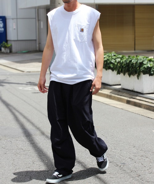 Carhartt(カーハート)の「【carhartt】カーハート Workwear cutoff sleeveless カットオフ ノースリーブ タンクトップ ロゴ トップス K87CO(タンクトップ・メンズ・ホワイト/ベージュ/ダークブルー/ネイビー/ヘザーグレー/チャコールグレー/ダークオリーブ/ブラック/グリーン系その他・XL/L/M/S)」の20枚目の写真
