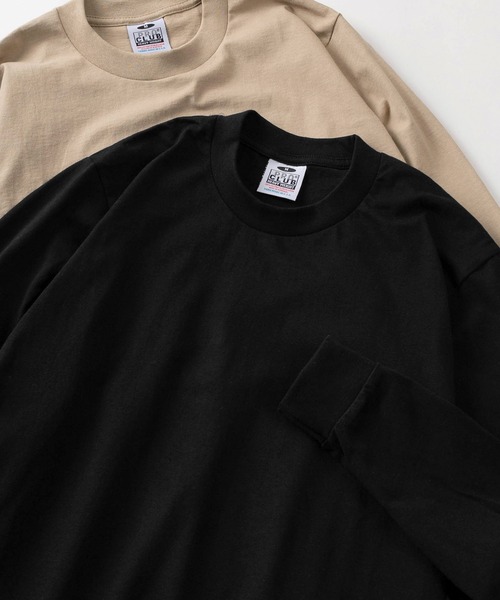 PRO CLUB (プロクラブ)の「【86】【PROCLUB/プロクラブ】6.5OZ ヘビーウェイト ロングスリーブTシャツ(Tシャツ/カットソー・メンズ・チャコールグレー/ブラック/ブラウン/ホワイト/グリーン/ホワイト系/ブラウン系/グレー系/ベージュ系/ブラック系・M/L/XL/S)」の1枚目の写真