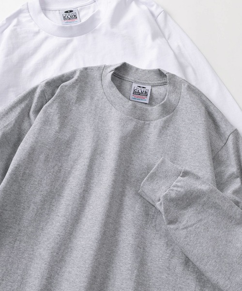 PRO CLUB (プロクラブ)の「【86】【PROCLUB/プロクラブ】6.5OZ ヘビーウェイト ロングスリーブTシャツ(Tシャツ/カットソー・メンズ・チャコールグレー/ブラック/ブラウン/ホワイト/グリーン/ホワイト系/ブラウン系/グレー系/ベージュ系/ブラック系・M/L/XL/S)」の6枚目の写真