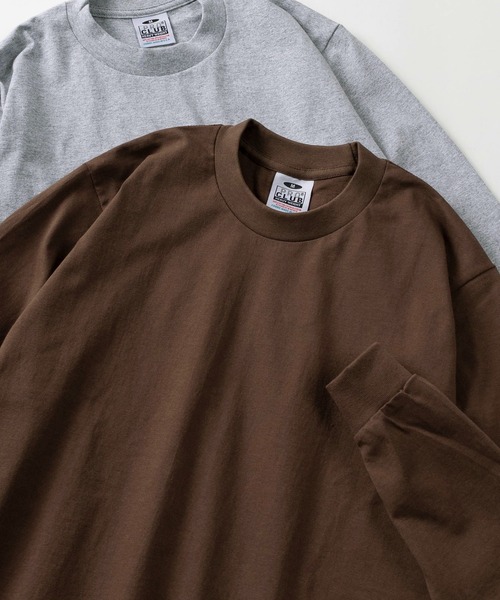 PRO CLUB (プロクラブ)の「【86】【PROCLUB/プロクラブ】6.5OZ ヘビーウェイト ロングスリーブTシャツ(Tシャツ/カットソー・メンズ・チャコールグレー/ブラック/ブラウン/ホワイト/グリーン/ホワイト系/ブラウン系/グレー系/ベージュ系/ブラック系・M/L/XL/S)」の8枚目の写真