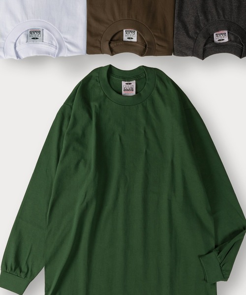 PRO CLUB (プロクラブ)の「【86】【PROCLUB/プロクラブ】6.5OZ ヘビーウェイト ロングスリーブTシャツ(Tシャツ/カットソー・メンズ・チャコールグレー/ブラック/ブラウン/ホワイト/グリーン/ホワイト系/ブラウン系/グレー系/ベージュ系/ブラック系・M/L/XL/S)」の10枚目の写真