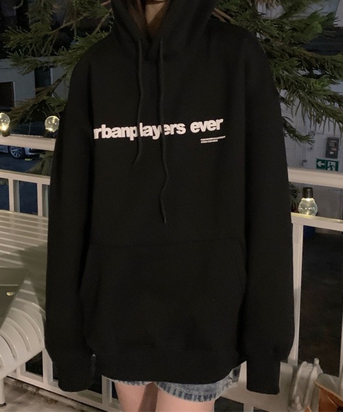 MEMECLE（メメクル）の「【 MEMECLE / メメクル 】ロゴプリント スウェット パーカー（パーカー・レディース・オートミール/ネイビー/ブラック/ホワイト・M/L）」の11枚目の写真