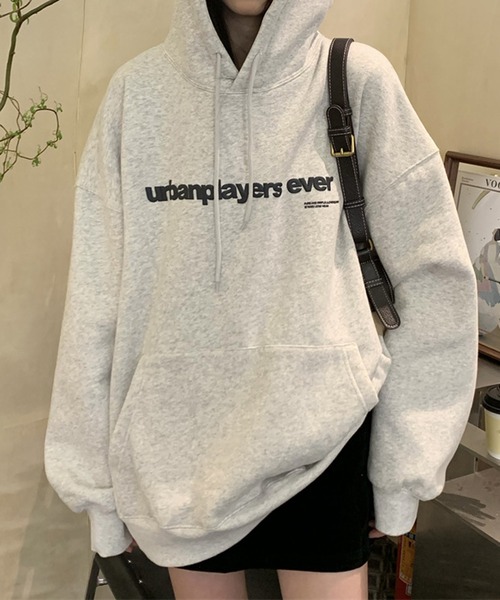 MEMECLE（メメクル）の「【 MEMECLE / メメクル 】ロゴプリント スウェット パーカー（パーカー・レディース・オートミール/ネイビー/ブラック/ホワイト・M/L）」の22枚目の写真