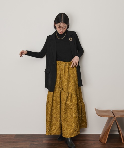 Shelly island（シェリーアイランド）の「バックデザインテーラードベスト（ベスト・レディース・ブラック/ブラウン・FREE）」の6枚目の写真