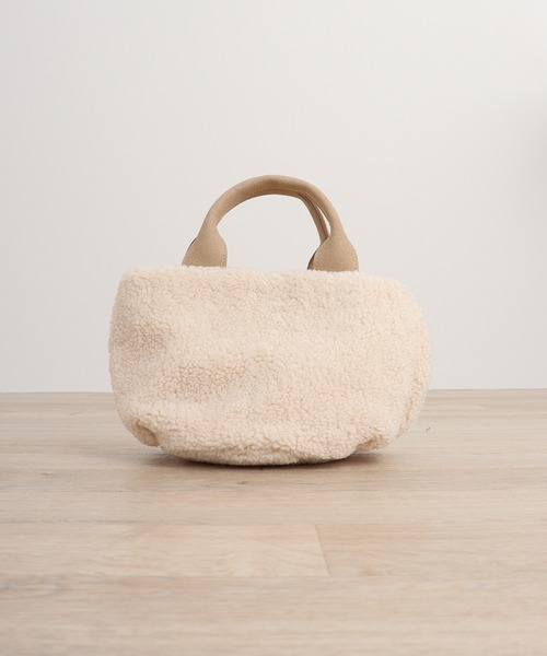 ROOTOTE(ルートート)の「ROOTOTE フェイクシアリングミニトート(トートバッグ・レディース・オフホワイト/グリーン系その他/ブラウン/グレー・FREE)」の12枚目の写真