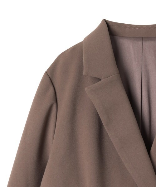 ketty（ケティ）の「ハイストレッチジョーゼットWジャケット≪手洗い可能≫（ダウンジャケット/コート・レディース・ネイビー/ブラウン・M）」の6枚目の写真