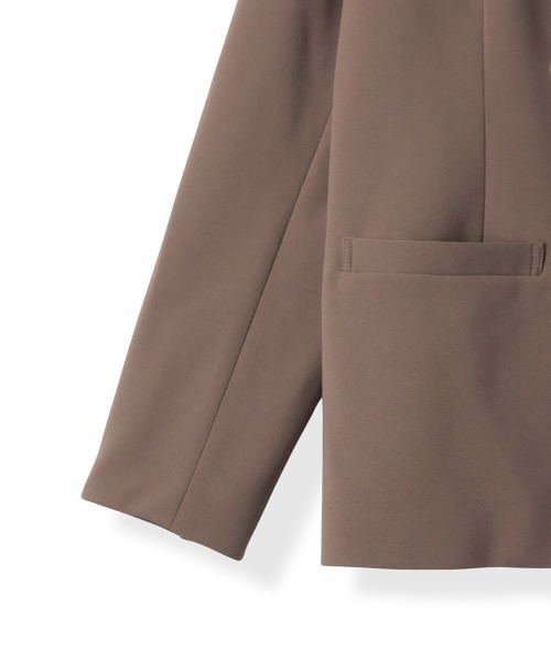 ketty（ケティ）の「ハイストレッチジョーゼットWジャケット≪手洗い可能≫（ダウンジャケット/コート・レディース・ネイビー/ブラウン・M）」の7枚目の写真