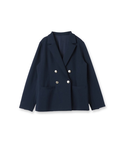 ketty（ケティ）の「ハイストレッチジョーゼットWジャケット≪手洗い可能≫（ダウンジャケット/コート・レディース・ネイビー/ブラウン・M）」の19枚目の写真