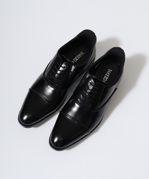 TAKEZO 手を使わずに履ける ビジネスシューズ プレーントゥ/ストレート