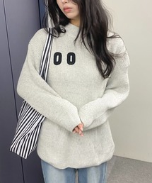 プルオーバーゆったりニット