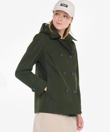 AIGLE(エーグル)のGORE-TEX ゴアテックス 防水 防風 透湿 フーデッド ショートトレンチコート フード取り外し可(トレンチコート)