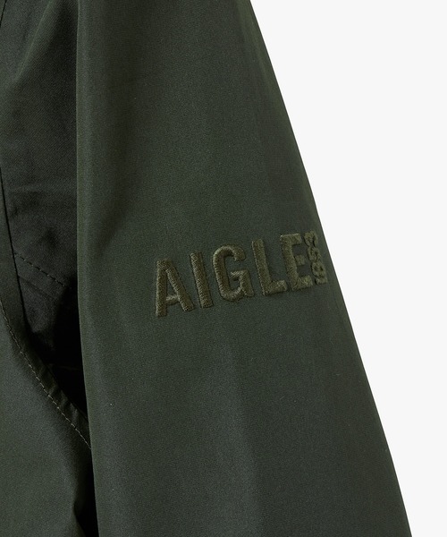 AIGLE(エーグル)の「GORE-TEX ゴアテックス 防水 防風 透湿 フーデッド ショートトレンチコート フード取り外し可(トレンチコート・レディース・ベージュ/ダークネイビー/モスグリーン/ライトパープル・36/40/34/38)」の20枚目の写真
