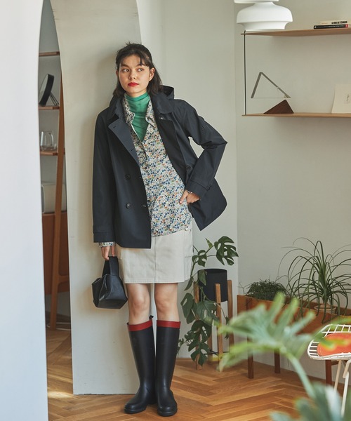 格安 美品 ABX GORE-TEX ゴアテックス トレンチコート 白 M レディース ゴアテックス フーデッドトレンチコート ZBFAA74