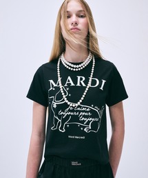 SLIM TSHIRT SWING THE TAIL DDANJI FLOWER CHOKER / スリム Tシャツ スウィング ザ テイル ダンジ フラワー チョーカー
