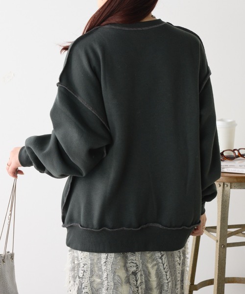 continuer de NICE CLAUP(コンティニューデナイスクラップ)の「マウンテンプリントスウェット(スウェット・レディース・ブラウン/オートミール/スミクロ・FREE)」の7枚目の写真