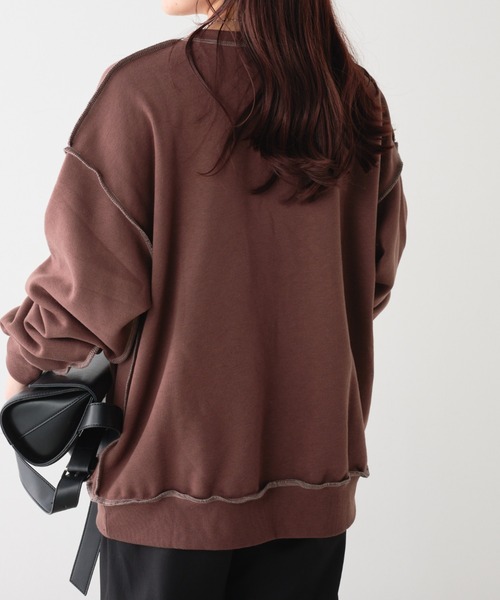 continuer de NICE CLAUP(コンティニューデナイスクラップ)の「マウンテンプリントスウェット(スウェット・レディース・ブラウン/オートミール/スミクロ・FREE)」の20枚目の写真